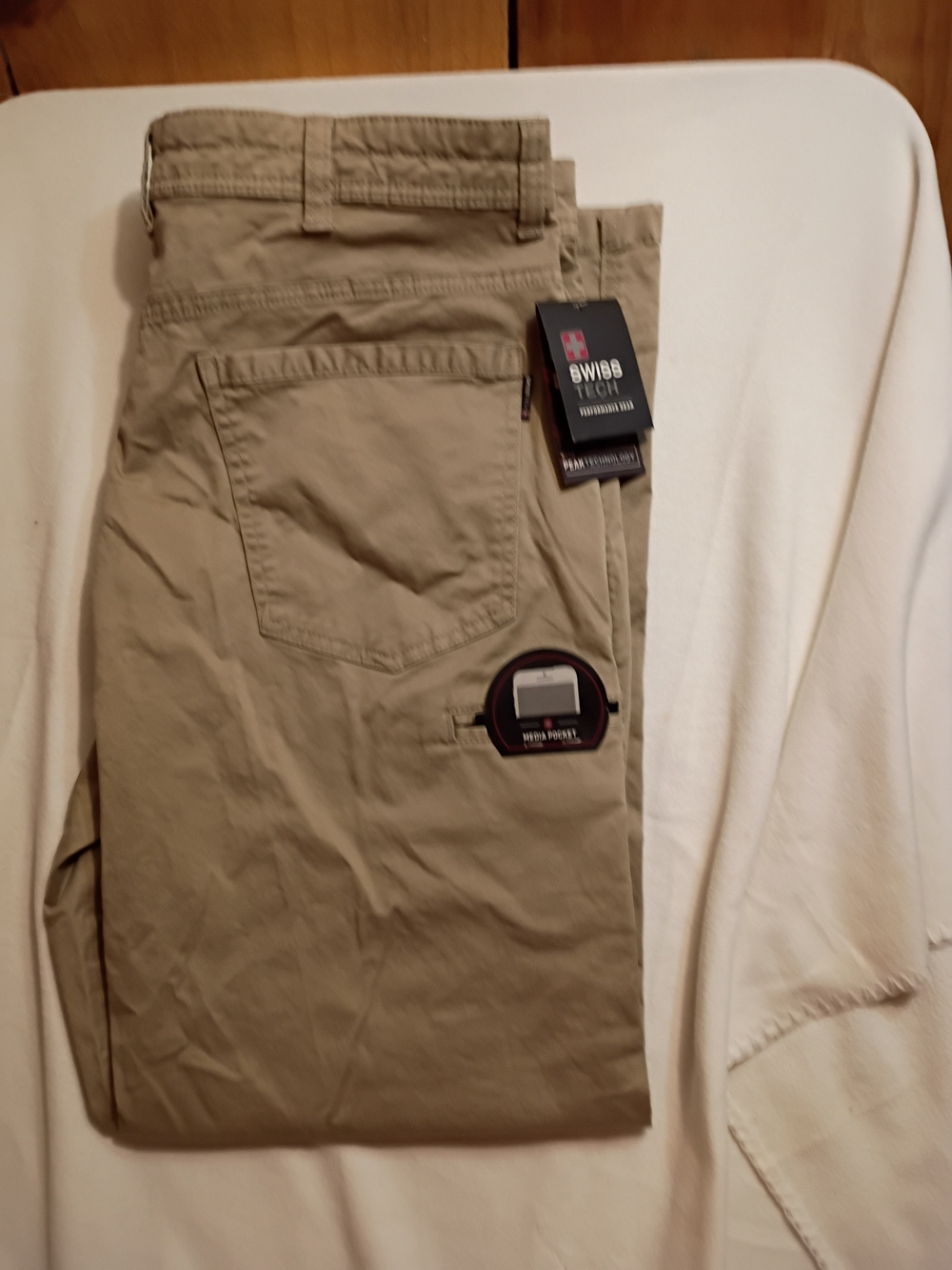 Swiss Tech Men’s Khaki Performance Pants